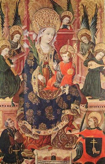 unknow artist Madonna with Angels Playing Music and Donor